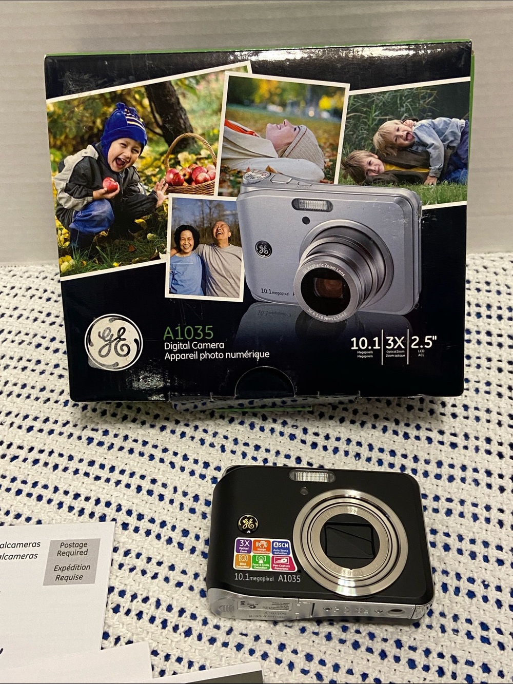 GE A1035  Digital Camera 10.1 Megapixel Like New 3X Optical Zoom 2.5 LCD Screen